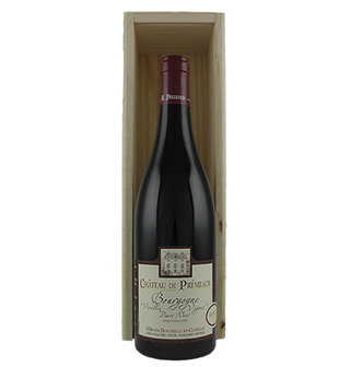 Geschenkpakket Chateau de Prémeaux Bourgogne Pinot noir vv in houten kist
